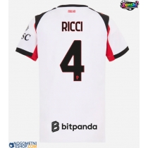 Ženski Nogometni dresi AC Milan Samuele Ricci #4 Gostujoči 2025-26 Kratek Rokav